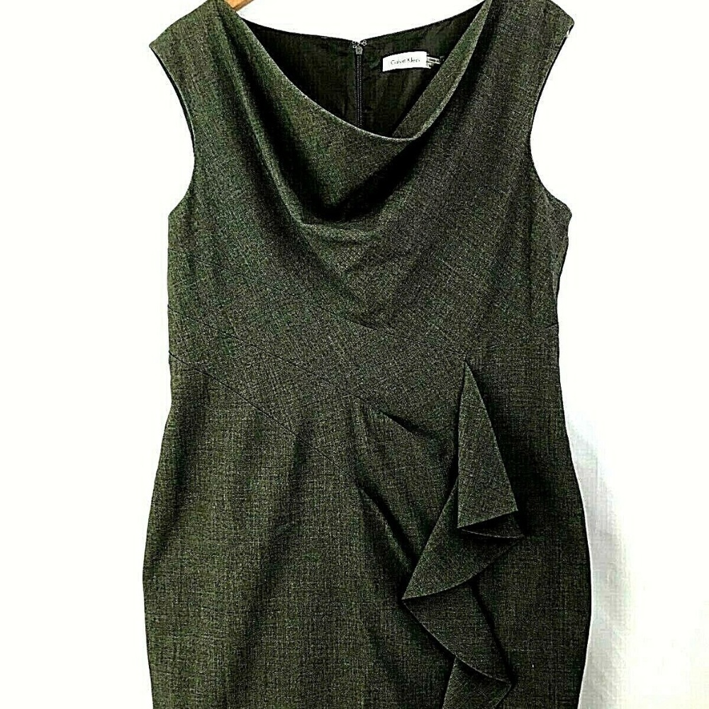 Calvin Klein Black Sleeveless Shift Dress size 14
